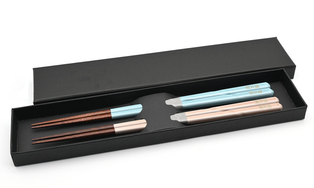 名入れ箸 夫婦箸 Lino天然木 高級黒箱入り メッセージ箸置き 結婚祝い